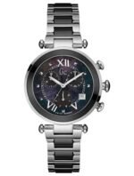 Marque: Guess Collection Modèle: LadyChic Boîtier: Diamètre : 36 mm Epaisseur : 12 mm Acier inoxydable Cadran: Verre : Minéral Bracelet: Largeur : 20 mm Acier inoxydable Etanchéité: 100 m (10 ATM) Type de boucle: Boucle déployante Détails techniques: Dateur Chronomètre