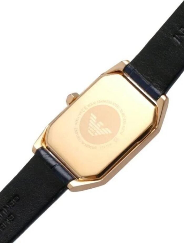 BAND COLOUR Blue BAND MATERIAL Leather BAND WIDTH 14 Millimeters BEZEL FUNCTION Others BEZEL MATERIAL Stainless Steel BRAND Emporio Armani CALENDAR TYPE No Calendar CASE DIAMETER 24 Millimeters CASE MATERIAL Stainless Steel CASE THICKNESS 7 Millimeters