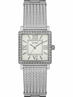 Photo de la montre Guess W0826L1 pour femme, vue de face et portée au poignet