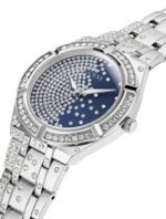 Montre Guess GW0312L1 pour femme avec cadran bleu et bracelet argenté