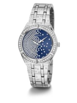 Montre Guess GW0312L1 pour femme avec cadran bleu et bracelet argenté