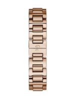 Marque: Guess Collection Modèle: Câblechic Boîtier: Diamètre : 38 mm Epaisseur : 11 mm Acier inoxydable Doré Cadran: Verre : Minéral Blanc Bracelet: Acier inoxydable Doré Etanchéité: 100 m (10 ATM) Type de boucle: Boucle déployante Détails techniques: Dateur