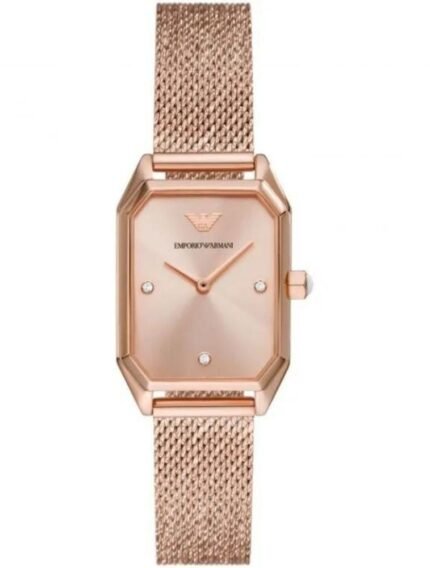 Référence FabricantAR11347 EAN MouvementQuartz Couleur Du BraceletOr Rose Etanchéité50 M ( 5 ATM ) Couleur Du CadranOr Rose Matière Du BraceletAcier Inoxydable Diamètre Du Cadran24mm Epaisseur Du Cadran8mm GenreFemme AffichageAnalogique