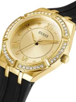 Finition du cadran : Sunray Matériau du boîtier : Acier inoxydable Couleur du bracelet : noir Boucle/fermoir : boucle de sangle Couleur du boîtier : gold Taille du boîtier : 36 mm Couleur du cadran : gold Mouvement de la montre : analogique