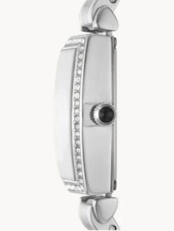 Montre de luxe pour femme avec boite et sachet EMPORIO ARMANI Garantie de 2ans Bracelet en acier inoxydable Boîtier en acier inoxydable Montre pour femme à mouvement Quartz Type d’affichage : Analogique Diamètre du cadran : 26 millimètres