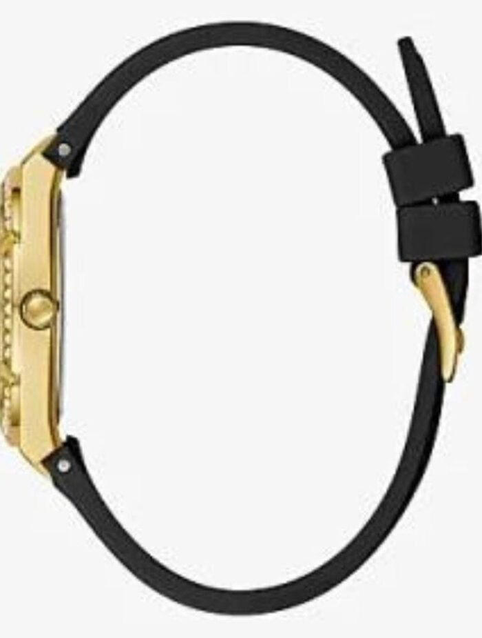 Finition du cadran : Sunray Matériau du boîtier : Acier inoxydable Couleur du bracelet : noir Boucle/fermoir : boucle de sangle Couleur du boîtier : gold Taille du boîtier : 36 mm Couleur du cadran : gold Mouvement de la montre : analogique