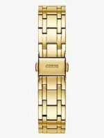 Product: GW0033L8 Dial Finish: Sunray Case Material: Stainless Steel Band Color: Gold Tone Buckle/Clasp: Pilot Buckle Case Color: Gold Tone Case Size: 36mm Dial Color: Green Watch Movement: Analog