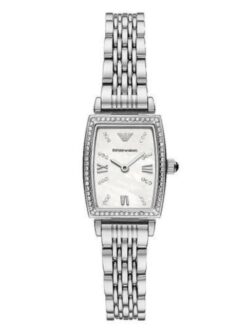 Montre Emporio Armani AR11405 pour femme avec cadran blanc et bracelet acier