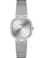 roduct: GW0354L1 Dial Finish: Sunray Case Material: Stainless Steel Band Color: Silver Tone Buckle/Clasp: Hook Slide Clasp Case Color: Silver Tone Case Size: 32mm Dial Color: Silver Watch Movement: Analog