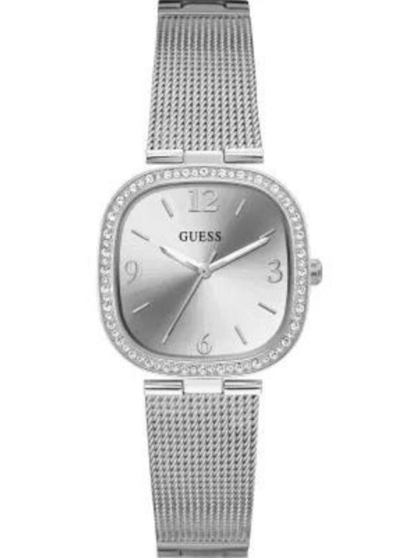 Montre Guess GW0354L1 femme argentée avec bracelet maille acier