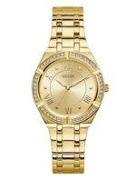 Product: GW0033L2 Dial Finish: Sunray Case Material: Stainless Steel Band Color: Gold Tone Buckle/Clasp: Pilot Buckle Case Color: Gold Tone Case Size: 36mm Dial Color: Champagne Watch Movement: Analog