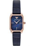 BAND COLOUR Blue BAND MATERIAL Leather BAND WIDTH 14 Millimeters BEZEL FUNCTION Others BEZEL MATERIAL Stainless Steel BRAND Emporio Armani CALENDAR TYPE No Calendar CASE DIAMETER 24 Millimeters CASE MATERIAL Stainless Steel CASE THICKNESS 7 Millimeters