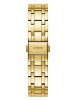 Product: GW0033L2 Dial Finish: Sunray Case Material: Stainless Steel Band Color: Gold Tone Buckle/Clasp: Pilot Buckle Case Color: Gold Tone Case Size: 36mm Dial Color: Champagne Watch Movement: Analog