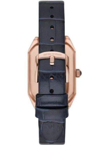 BAND COLOUR Blue BAND MATERIAL Leather BAND WIDTH 14 Millimeters BEZEL FUNCTION Others BEZEL MATERIAL Stainless Steel BRAND Emporio Armani CALENDAR TYPE No Calendar CASE DIAMETER 24 Millimeters CASE MATERIAL Stainless Steel CASE THICKNESS 7 Millimeters
