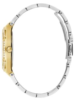 Product: GW0033L4 Dial Finish: Sunray Case Material: Stainless Steel Band Color: Silver Tone/Gold Tone Buckle/Clasp: Pilot Buckle Case Color: Silver Tone/Gold Tone Case Size: 36mm Dial Color: Silver Watch Movement: Analog