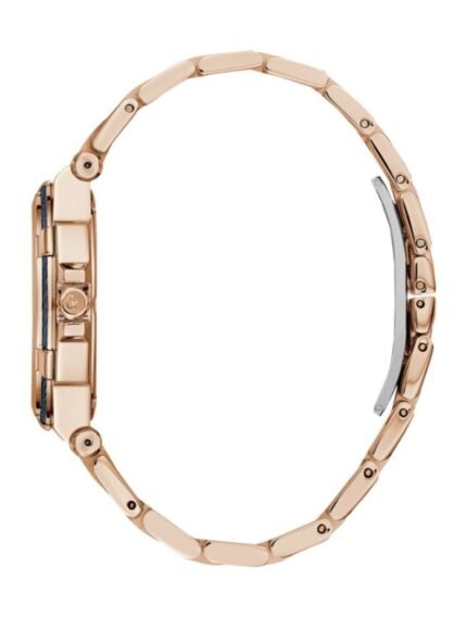 Marque: Guess Collection Modèle: Structura Cable Boîtier: Diamètre : 36mm Acier inoxydable Doré, gris Cadran: Verre : Minéral Bleu Bracelet: Acier inoxydable Doré Etanchéité: 100 m (10 ATM) Type de boucle: Boucle déployante Détails techniques: Dateur
