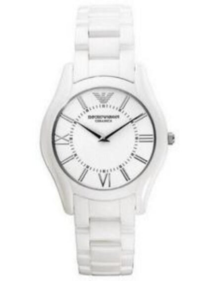 MARQUE Emporio Armani NUMÉRO DU MODÈLE AR1443 NUMÉRO DE PIÈCE AR1443 FORME Ronde TYPE DE VERRE Minéral TYPE D’AFFICHAGE Analogique TYPE DE FERMOIR Deployment MATIÈRE DU BOÎTIER Acier Inoxydable DIAMÈTRE DU BOÎTIER 35 millimètres EPAISSEUR DU BOÎTIER 7 millimètres MATIÈRE DU BRACELET Céramique LARGEUR DU BRACELET 18 millimètres COULEUR DU BRACELET Blonc COULEUR DU CADRAN Blanc POIDS 372 grammes