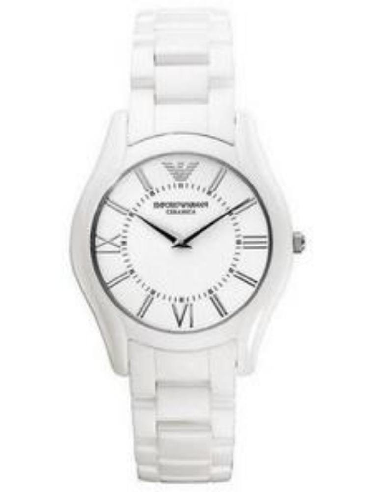 MARQUE Emporio Armani NUMÉRO DU MODÈLE AR1443 NUMÉRO DE PIÈCE AR1443 FORME Ronde TYPE DE VERRE Minéral TYPE D’AFFICHAGE Analogique TYPE DE FERMOIR Deployment MATIÈRE DU BOÎTIER Acier Inoxydable DIAMÈTRE DU BOÎTIER 35 millimètres EPAISSEUR DU BOÎTIER 7 millimètres MATIÈRE DU BRACELET Céramique LARGEUR DU BRACELET 18 millimètres COULEUR DU BRACELET Blonc COULEUR DU CADRAN Blanc POIDS 372 grammes