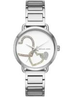 Montre Michael Kors MK3823 Portia en acier avec cadran à cœurs en cristaux pour femme au Maroc.