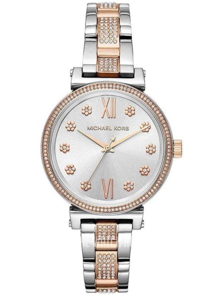 Marque: Michael Kors Modèle: Darci Boîtier: Diamètre : 36 mm Epaisseur : 7 mm Acier inoxydable Black Cadran: Verre : Minéral Black Bracelet: Largeur : 14 mm Acier inoxydable Black Etanchéité: 50 m (5 ATM) Type de boucle: Boucle déployante