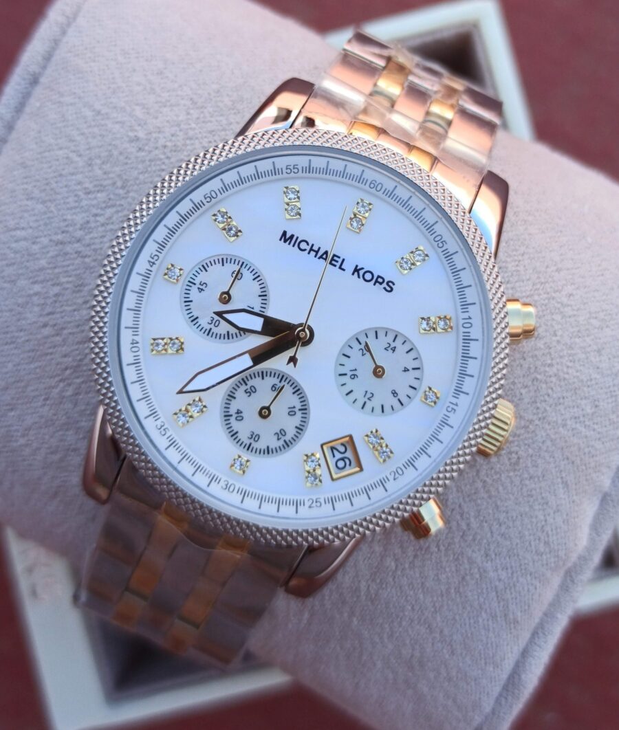 Montre femme Michael Kors MK5057 Ritz chronographe bracelet acier