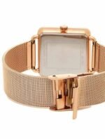Marque: Michael Kors Modèle: Brenner Boîtier: Diamètre : 31 mm Epaisseur : 8 mm Acier inoxydable Rose Gold Cadran: Verre : Minéral Rose Gold Bracelet: Largeur : 18 mm Acier inoxydable Doré Etanchéité: 50 m (5 ATM) Type de boucle: Boucle déployante