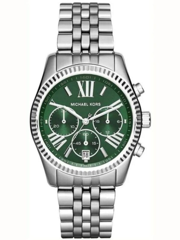 Montre Michael Kors Lexington MK6222 avec cadran vert et bracelet en acier pour femme au Maroc.