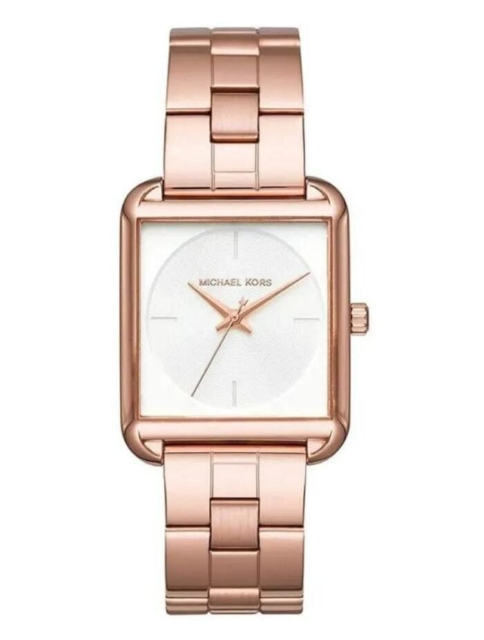 Marque: Michael Kors Modèle:RITZ 3644 Boîtier: Diamètre : 37 mm Epaisseur : 8 mm Acier inoxydable Bronze Cadran: Verre : Minéral Bronze Bracelet: Acier inoxydable BRONZE Etanchéité: 50 m (5 ATM) Type de boucle: Boucle déployant