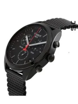 Marque: TISSOT Modèle: PR100 T-Classic Boîtier: Diamètre : 41 mm Epaisseur : 10.71 mm Acier inoxydable Cadran: Verre : Minéral Noir Bracelet: Largeur : 20 mm Acier inoxydable Noir Etanchéité: 100 m (10 ATM) Type de boucle: Boucle déployante Détails techniques: Dateur Chronomètre