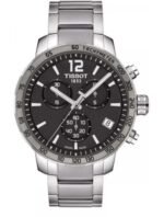 Marque: TISSOT Modèle: Quickster Boîtier: Diamètre : 42 mm Epaisseur : 10,72 mm Acier inoxydable Argent Cadran: Verre : Minéral Bracelet: Largeur : 18 mm Acier inoxydable Argent Etanchéité: 100 m (10 ATM) Type de boucle: Boucle déployante Détails techniques: Dateur Chronomètre