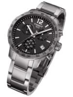 Marque: TISSOT Modèle: Quickster Boîtier: Diamètre : 42 mm Epaisseur : 10,72 mm Acier inoxydable Argent Cadran: Verre : Minéral Bracelet: Largeur : 18 mm Acier inoxydable Argent Etanchéité: 100 m (10 ATM) Type de boucle: Boucle déployante Détails techniques: Dateur Chronomètre