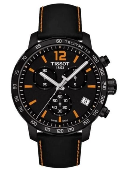 Marque: TISSOT Modèle: PRC200 Boîtier: Diamètre : 42 mm Epaisseur : 10.72 mm Acier inoxydable Cadran: Verre : Minéral Bracelet: Largeur : 18 mm Cuir Black Etanchéité: 100 m Type de boucle: Boucle déployante Détails techniques: Dateur Chronomètre