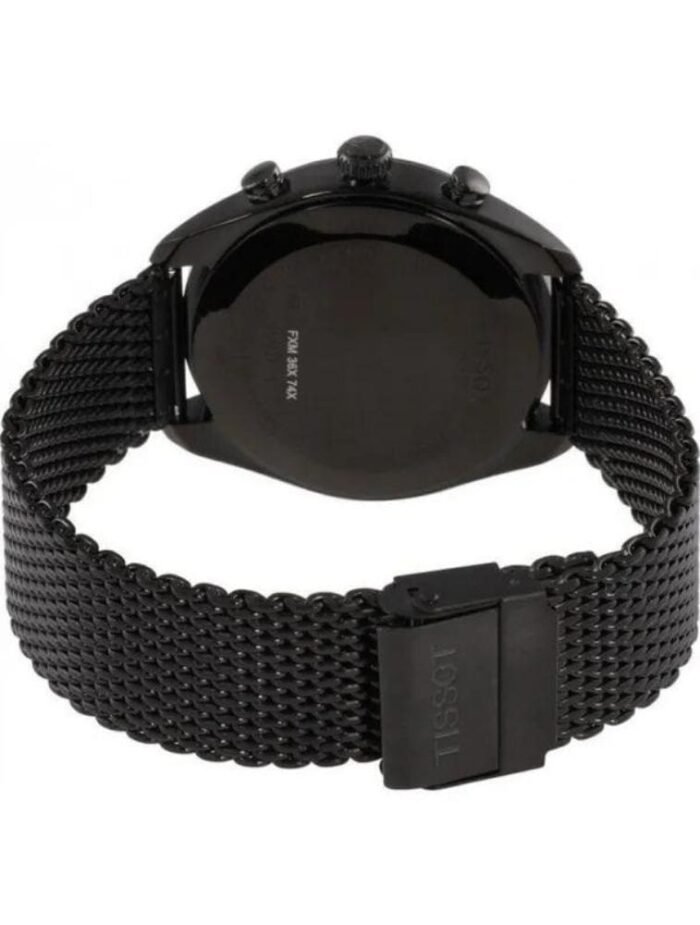 Marque: TISSOT Modèle: PR100 T-Classic Boîtier: Diamètre : 41 mm Epaisseur : 10.71 mm Acier inoxydable Cadran: Verre : Minéral Noir Bracelet: Largeur : 20 mm Acier inoxydable Noir Etanchéité: 100 m (10 ATM) Type de boucle: Boucle déployante Détails techniques: Dateur Chronomètre