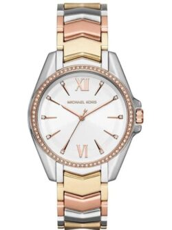 Marque: Michael Kors Modèle: Analogique Boîtier: Diamètre : 36 mm Epaisseur : 8 mm Acier inoxydable Bronze Cadran: Verre : Minéral Bronze Bracelet: Acier inoxydable Bronze Etanchéité: 50 m (5 ATM) Type de boucle: Boucle déployant