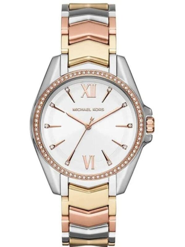Montre Michael Kors Whitney MK6686 tricolore (acier/or/or rose) pour femme au Maroc.