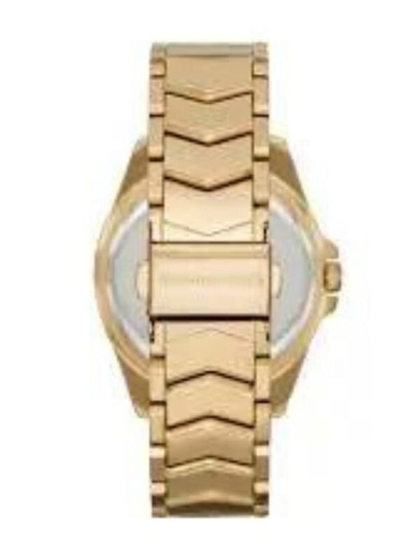 Marque: Michael Kors Modèle: Whitney Boîtier: Diamètre : 3_mm Epaisseur : 8 mm Acier inoxydable Bronze Cadran: Verre : Minéral Bronze Bracelet: Acier inoxydable Bronze Etanchéité: 50 m (5 ATM) Type de boucle: Boucle déployant