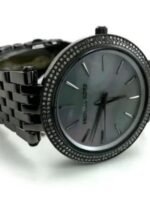 Montre de luxe pour femme avec boite et sachet Michael Kors Garantie de 2ans Bracelet en céramique Bracelet noir Montre pour Femme à mouvement Quartz Type d’affichage : Analogique Diamètre du cadran : 39 millimètres