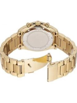 Marque: Michael Kors Modèle:RITZ BLAIR Boîtier: Diamètre : 38 mm Epaisseur : 8 mm Acier inoxydable Bronze Cadran: Verre : Minéral Bronze Bracelet: Acier inoxydable Bronze Etanchéité: 50 m (5 ATM) Type de boucle: Boucle déployant