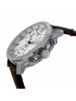 Marque: TISSOT Modèle: PRC200 Boîtier: Diamètre : 42 mm Epaisseur : 12 mm Acier inoxydable Argent Cadran: Verre : Minéral Blanc Bracelet: Largeur : 19 mm Cuir Marron Etanchéité: 200 m (20 ATM) Type de boucle: Boucle déployante Détails techniques: Dateur Chronomètre