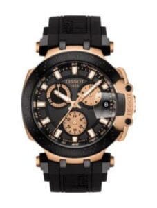 Montre Tissot au Maroc : Prix, Collections et Guide d'Achat 2026 Montre Tissot T115.417.37.051.00 noire et or rose avec bracelet en silicone pour homme au Maroc.