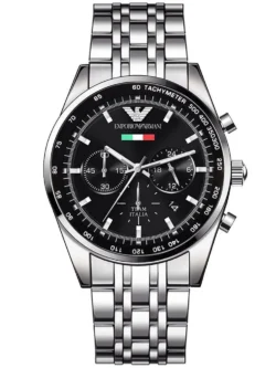 Montre Emporio Armani AR5983 édition spéciale "Team Italia" avec drapeau italien pour homme au Maroc.