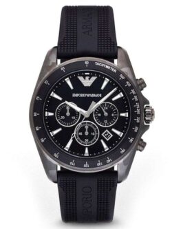 MONTRE Emporio Armani Black Silicone Strap AR11028