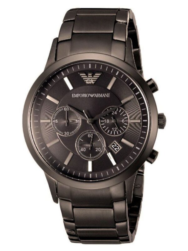 Montre Emporio Armani AR2454 Renato de couleur grise pour homme au Maroc.
