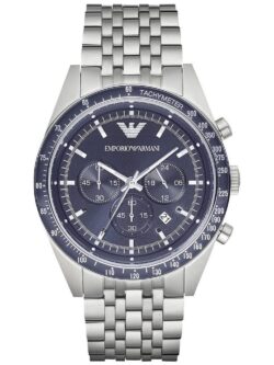 MONTRE Emporio Armani Sportivo Chronograph Blue Dial Stainless Steel