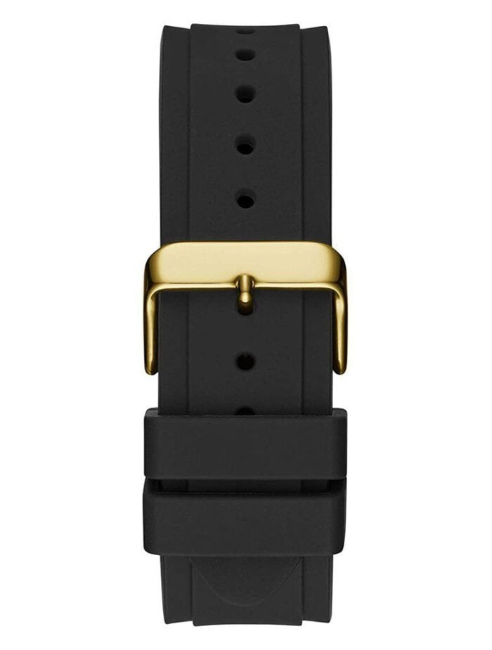 Montre Guess Homme Legacy GOLD Quartz Dial Silicone Strap Watch W1049G5