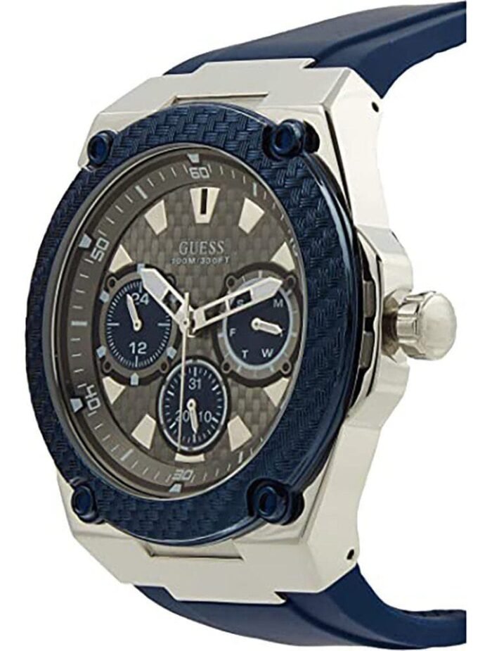 Montre Guess Homme Legacy Quartz Dial Silicone Strap Watch W1049G1