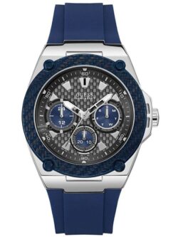 Montre Guess Homme Legacy Quartz Dial Silicone Strap Watch W1049G1