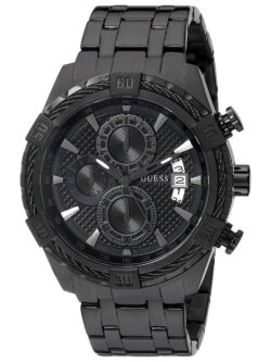 MONTRE HOMME GUESS Black Chronograph Sport W0522G2