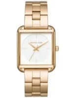 Montre Michael Kors Lake MK3644 carrée et dorée pour femme au Maroc.