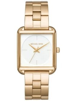 Montre Michael Kors Lake MK3644 carrée et dorée pour femme au Maroc.